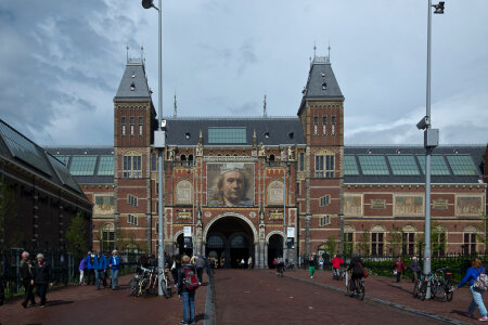 Rijksmuseum view from Museum Square photo