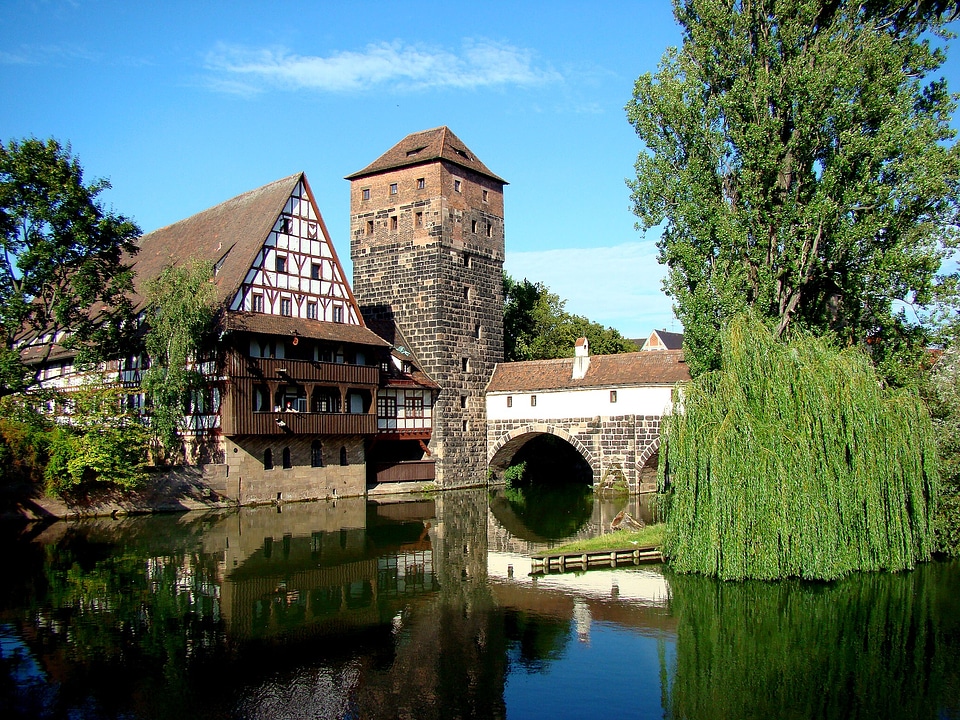 Swiss francs tower water