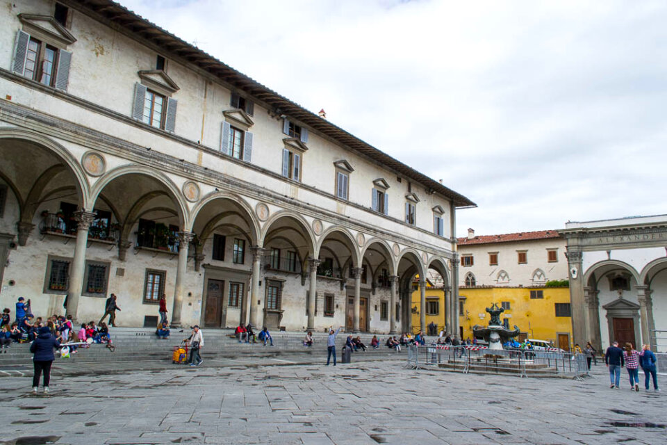 West facade of Hospital of the Innocents