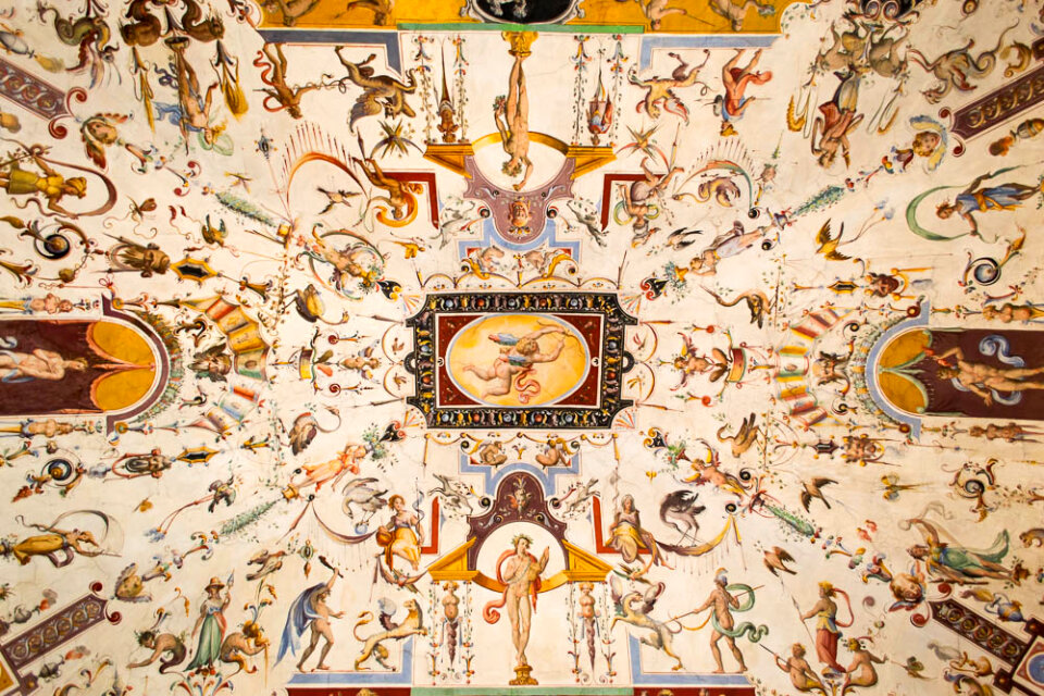Uffizi Gallery painted ceiling