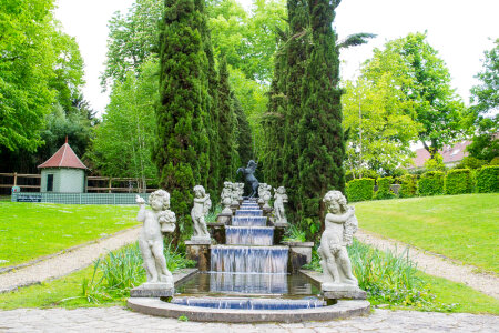 Terraced waterfall photo