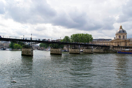 Pont des Arts over Seine photo