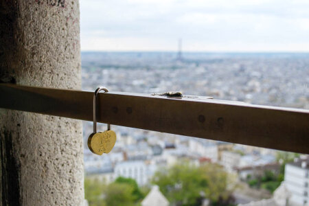 Tour Eiffel seen from Sacre Coeur dome photo