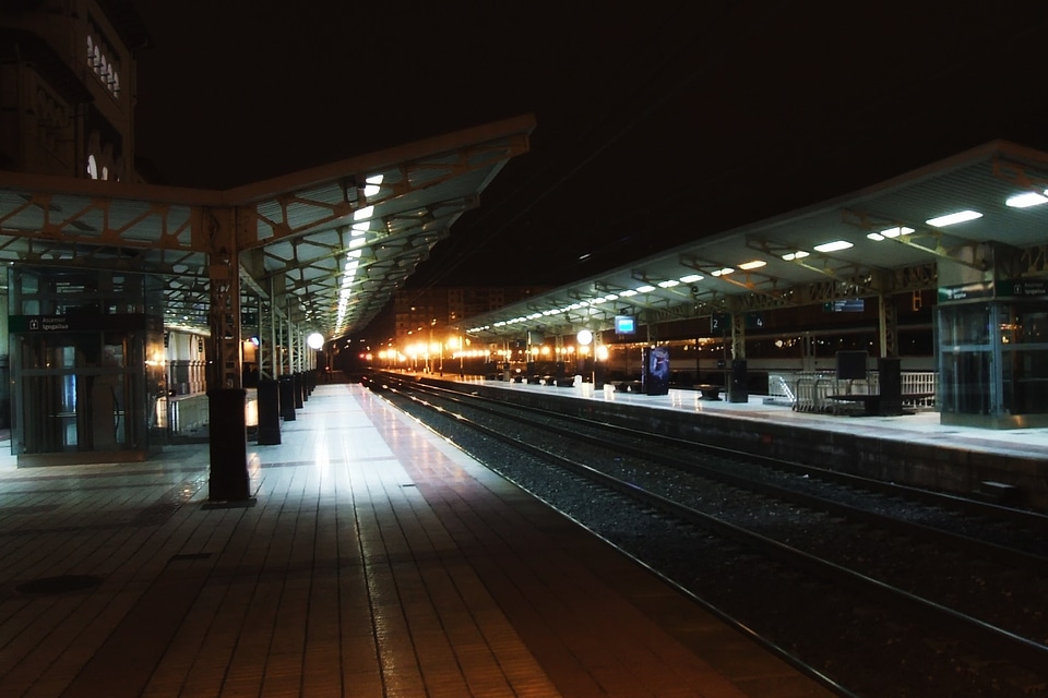 Depot tracks railroad