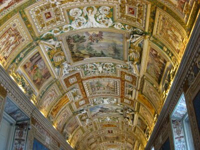 Vatican musem painted ceiling photo