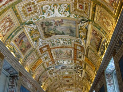 Vatican musem painted ceiling