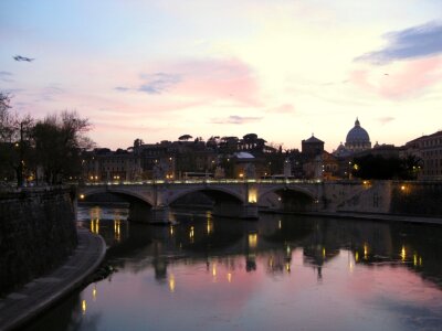 View to bridge and San Pietro cathedral photo
