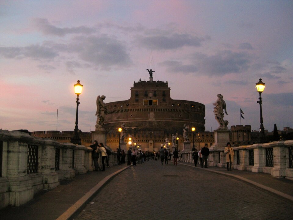Castle Sant Angelo seen from the bridge