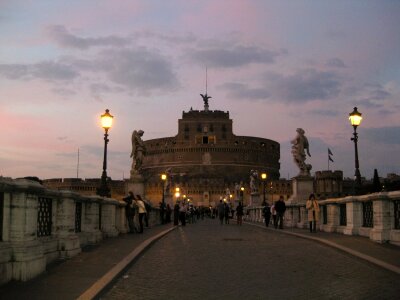 Castle Sant Angelo seen from the bridge