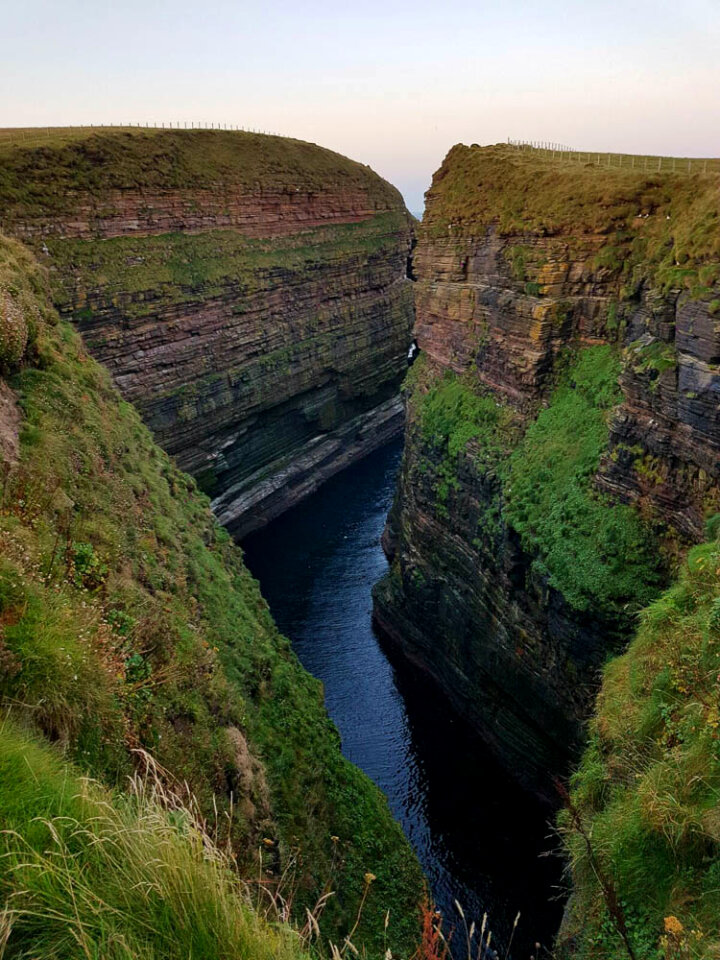 Ravine created by erosion