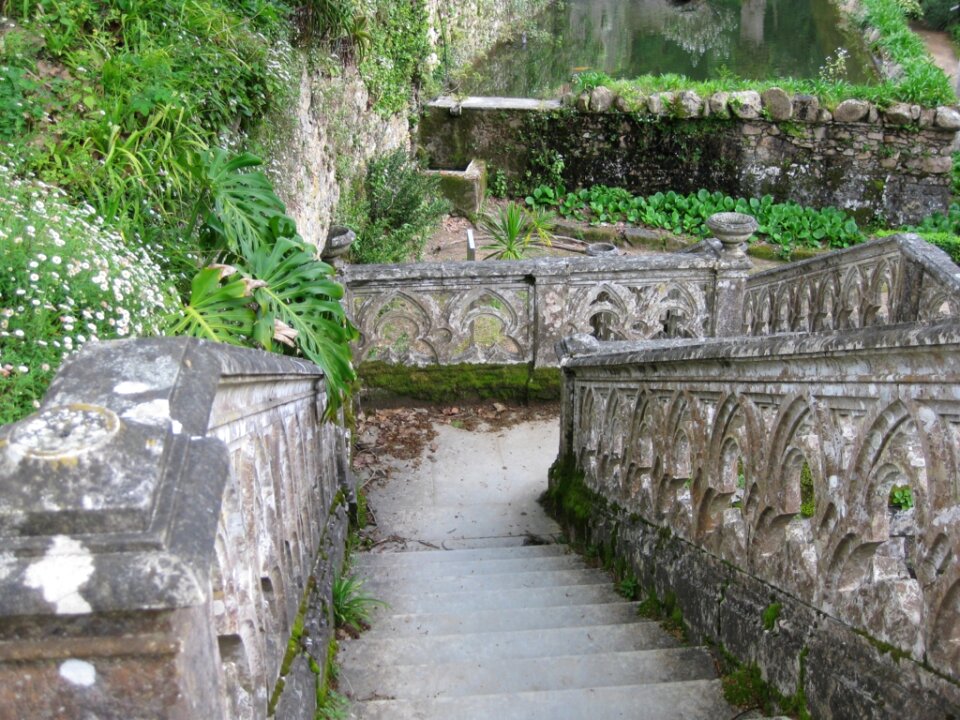 Going down the stairway