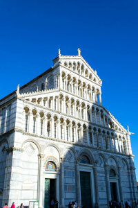 Monumental facade of Pisa Cathedral photo