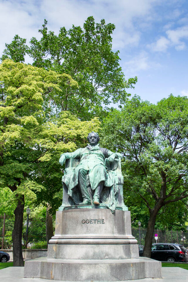 Goethe monument in Vienna