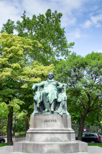 Goethe monument in Vienna photo