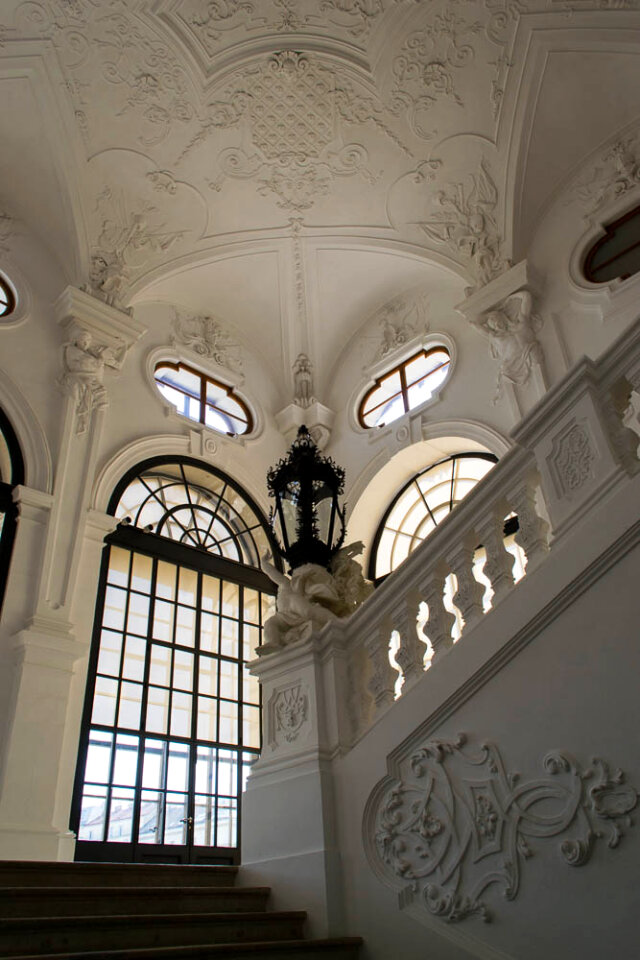 White marble Grand Staircase