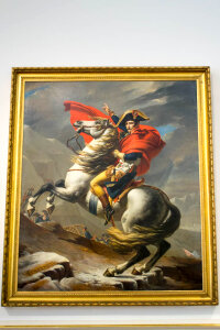 Napoleon Crossing the Alps painting