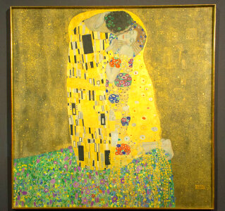 The Kiss (Lovers) by Gustav Klimt photo