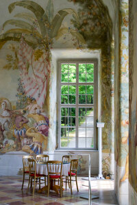 Melk Abbey garden pavilion interior photo