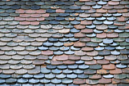 Roof slate shingles photo