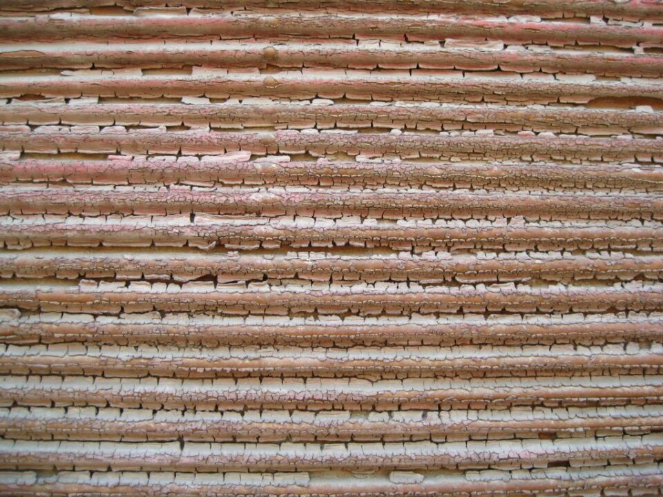 Paint peeling off metal shutter