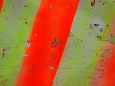 Rusty road work sign