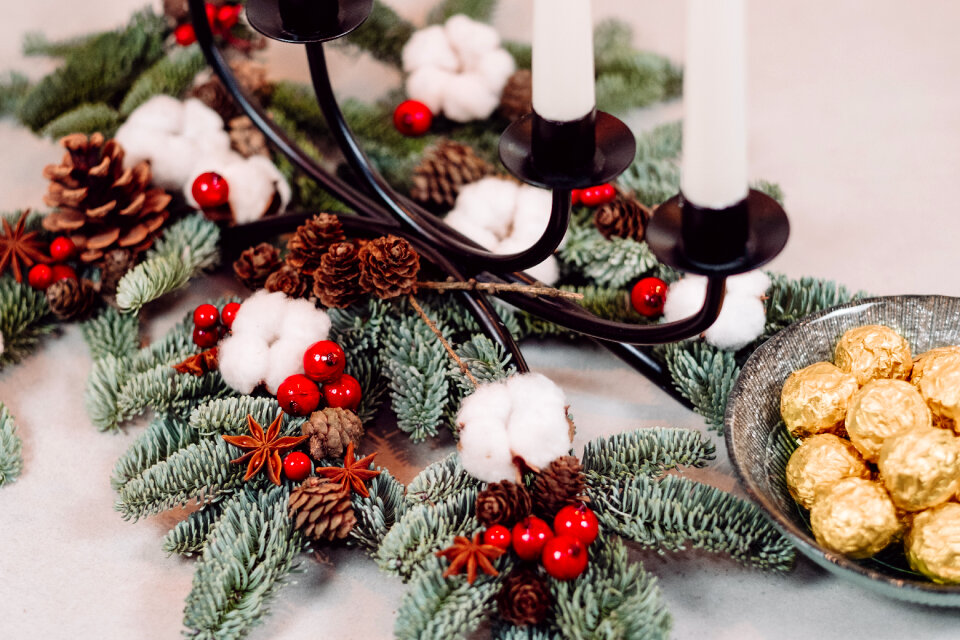 Christmas table decoration
