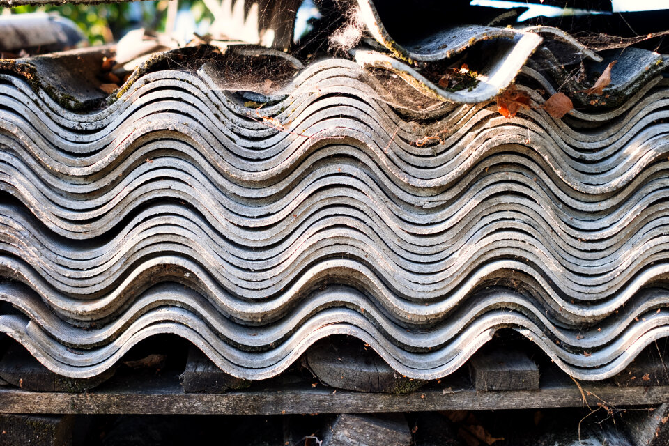 Old fibre cement sheets