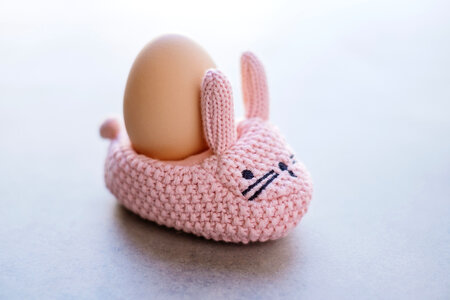 Knitted Easter Bunny 2 photo