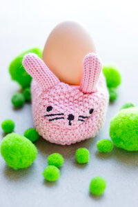 Knitted Easter Bunny photo