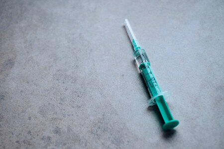 Disposable syringe with medication 3 photo