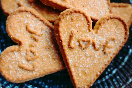 Heart-shaped cookies 3 photo