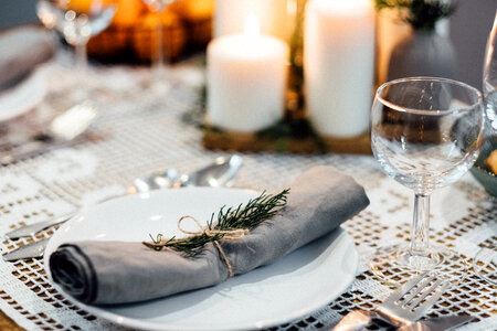 Festive table setup 2 photo