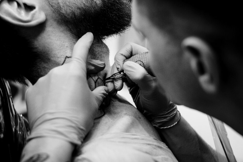 Tattoo artist at work 2