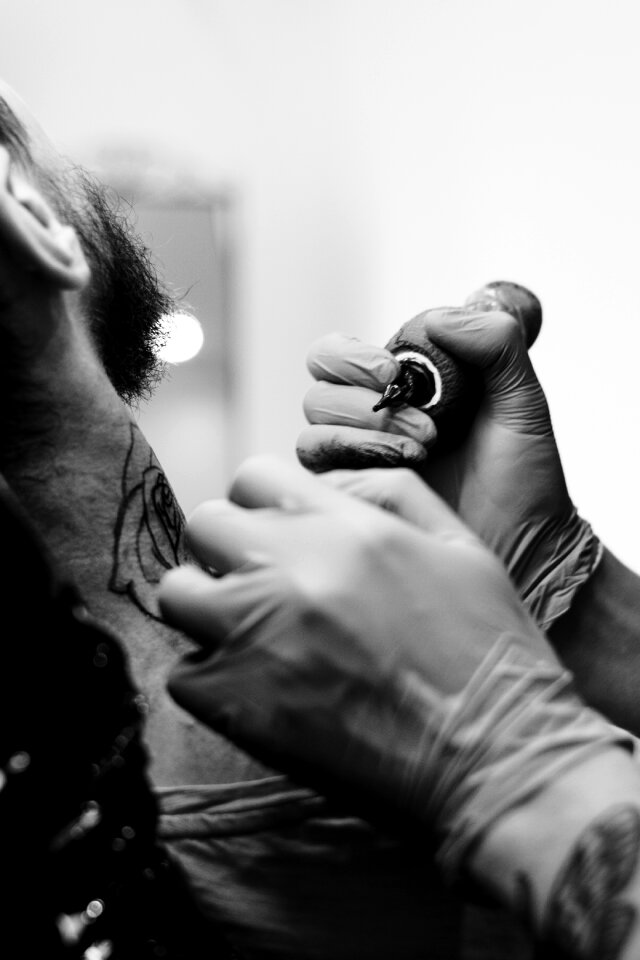 Tattoo artist at work 5