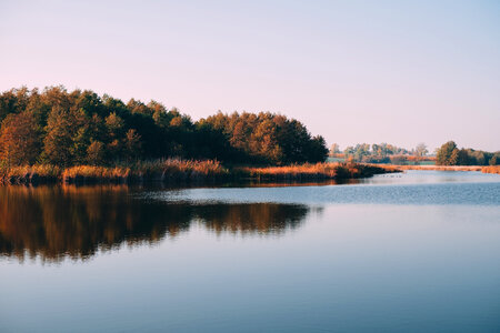 Autumn afternoon at the lake photo