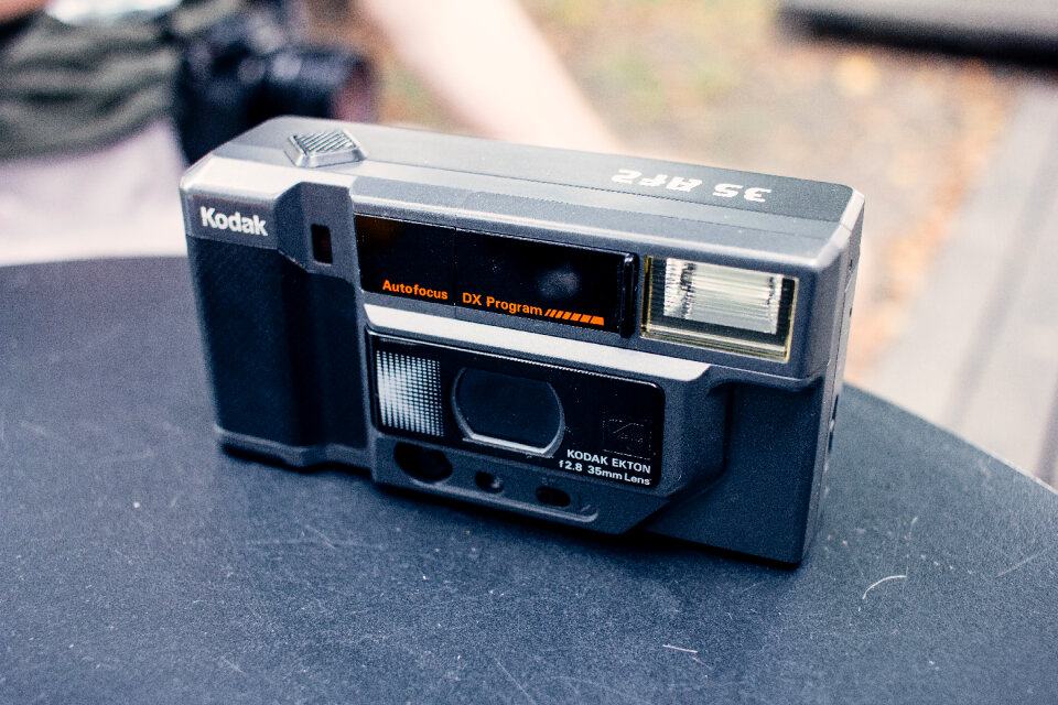 Compact automatic film camera