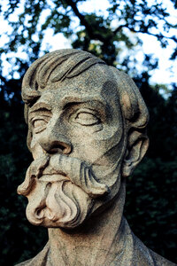 Bust monument closeup