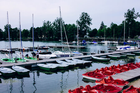 Harbor at the lake