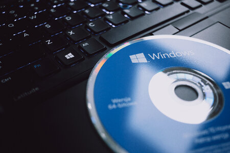 Windows software compact disk photo