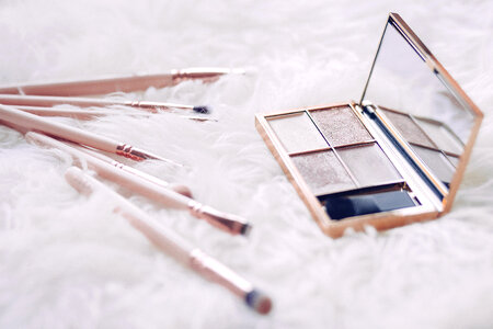 Eyeshadows and makup brushes 3