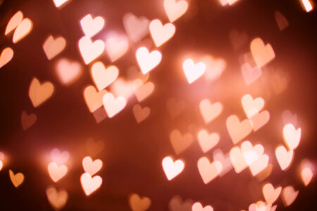 Heart shaped bokeh 2 photo