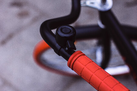 Black bicycle bell