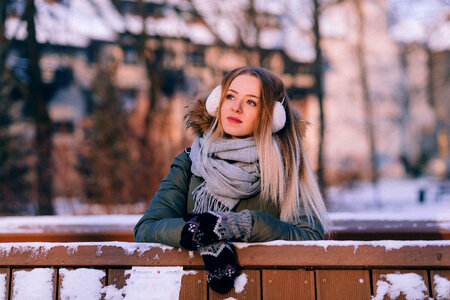 A girl winter portrait 4 photo