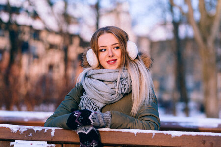 A girl winter portrait 5 photo