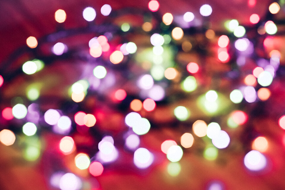 Christmas lights pastel bokeh 4