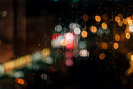 Rain bokeh