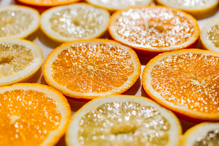 Orange and lemon slices 3 photo