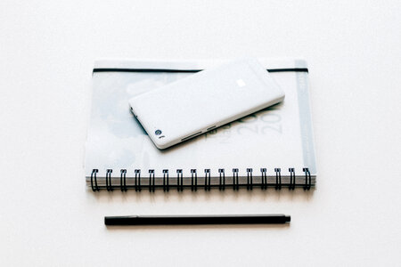 A planner and a phone