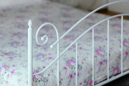 A vintage white bed 3 photo