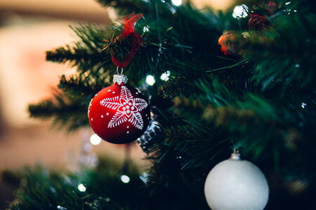 Christmas baubles photo